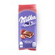 Шоколад молочный Milka с двухслойной начинкой клубника-сливки