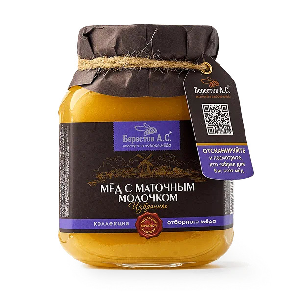 Мёд «Берестов А.С.» с маточным молочком