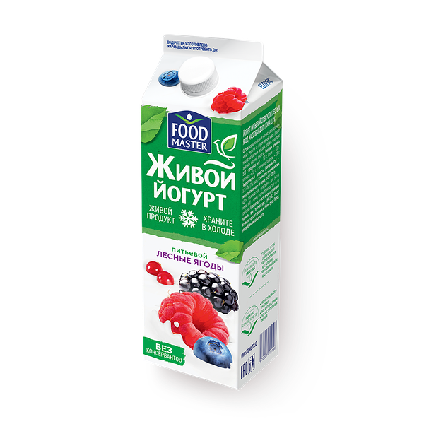 Питьевой йогурт «Фудмастер», лесные ягоды 2%