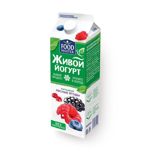 Питьевой йогурт «Фудмастер», лесные ягоды 2%