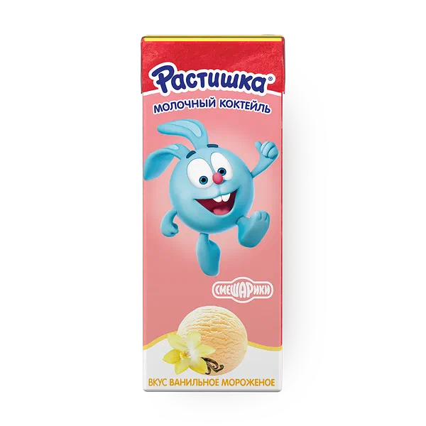 Коктейль молочный 2% «Растишка» ванильное мороженое