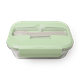 Контейнер стеклянный для еды XJRJ зелёный
