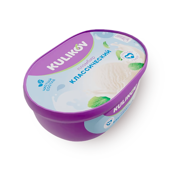 Мороженое пломбир «Куликовский» Классический в ванночке