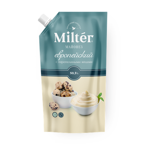 Майонез Европейский Milter с перепелиными яйцами 50,5%