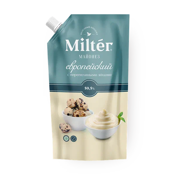 Майонез Европейский Milter с перепелиными яйцами 50,5%
