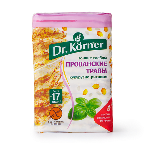 Хлебцы кукурузно-рисовые Dr.Korner с прованскими травами