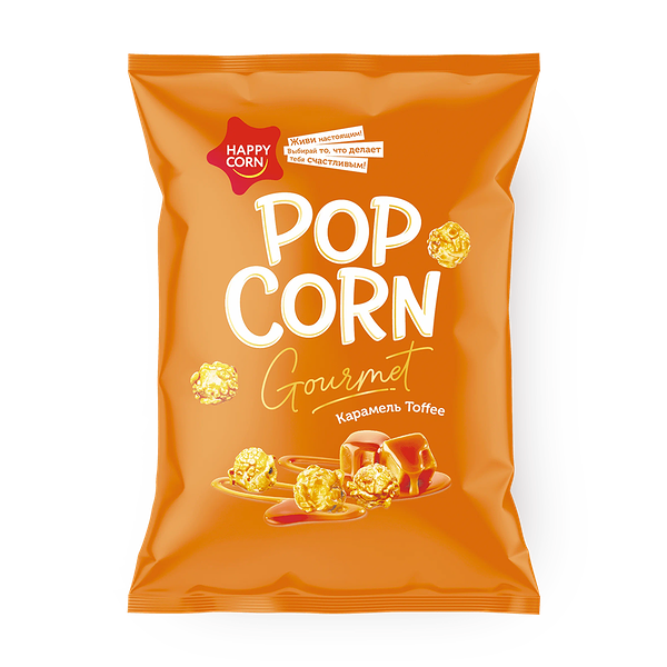 Попкорн Happy Corn со вкусом карамели Toffee