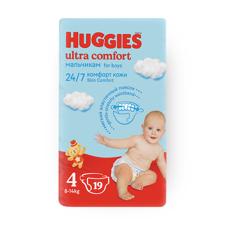 Подгузники Huggies Ultra Comfort №4 8-14Кг Boy