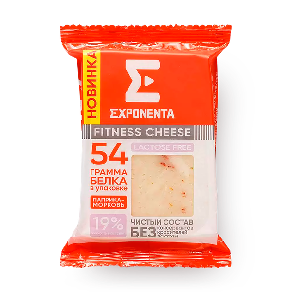Сыр Exponenta Fitness Cheese паприка-морковь 19%
