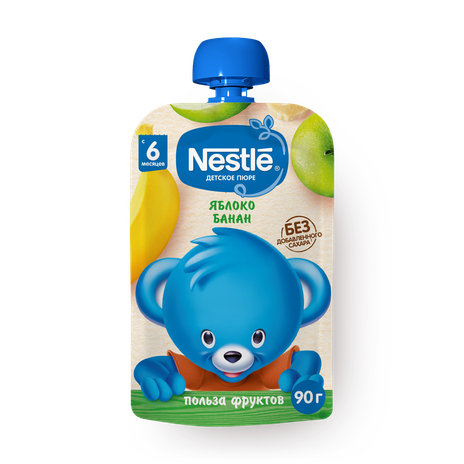 Пюре Nestle яблоко-банан с 6 месяцев