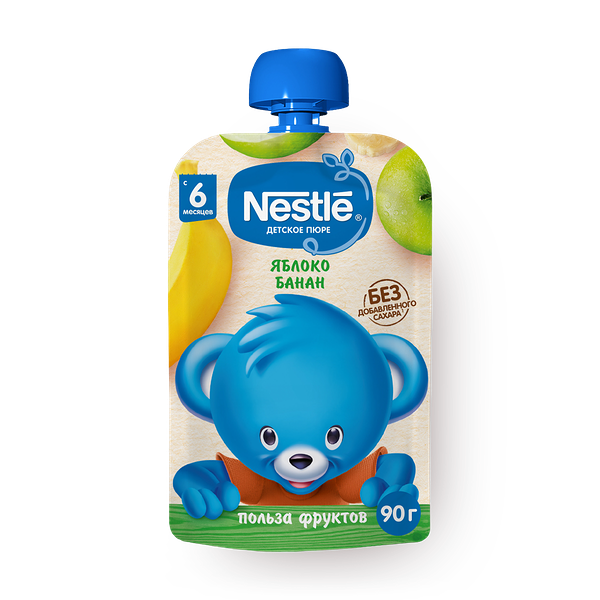 Пюре Nestle яблоко-банан с 6 месяцев