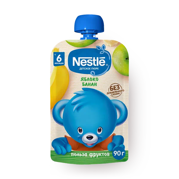 Пюре Nestle яблоко-банан с 6 месяцев