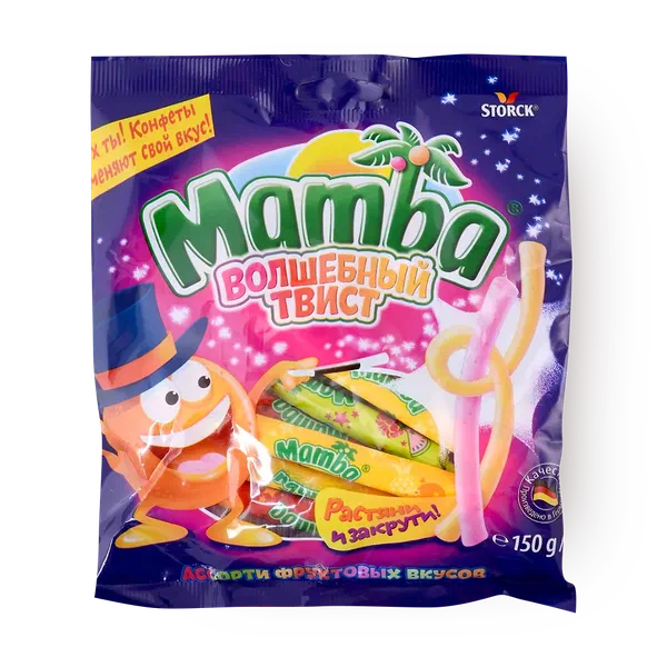 Конфеты жевательные Волшебный твист Mamba