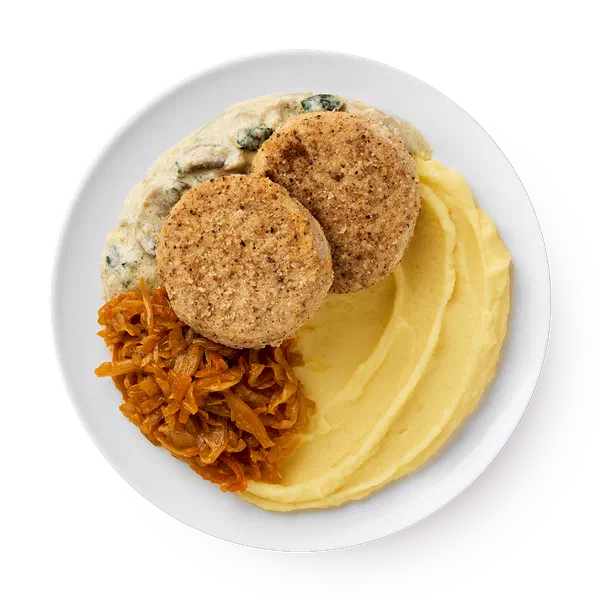 Котлеты куриные с картофельным пюре и капустой «Сегодня»
