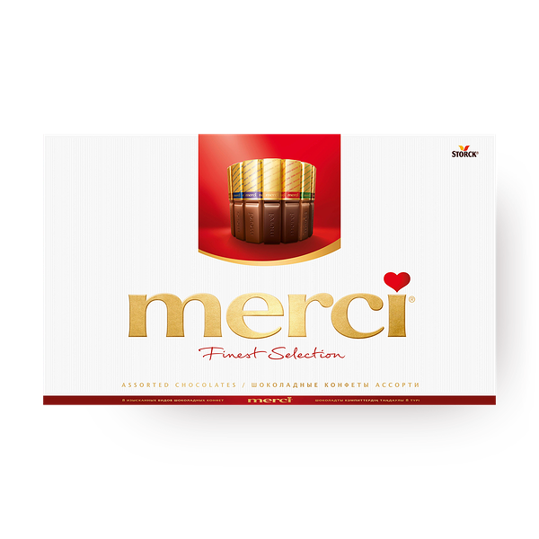 Конфеты шоколадные Merci из тёмного шоколада