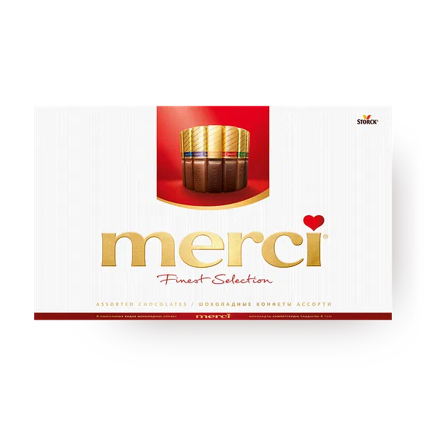 Конфеты шоколадные Merci из тёмного шоколада