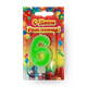 Свеча Цифры 6 Candles Asia