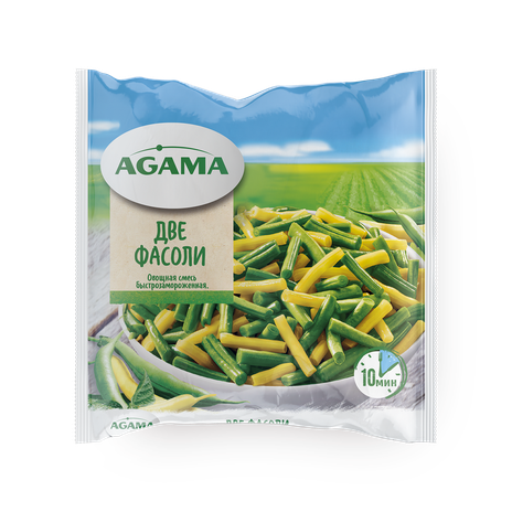 Овощная смесь Две Фасоли Agama быстрозамороженная