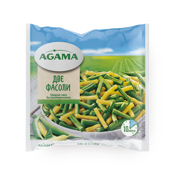 Овощная смесь Две Фасоли Agama быстрозамороженная