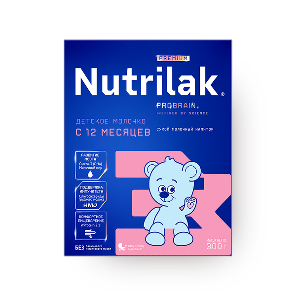 Смесь молочная сухая Nutrilak Premium 3 12