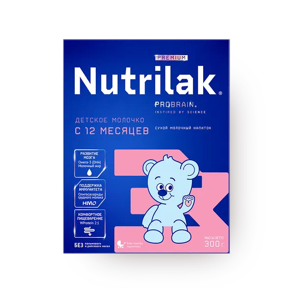 Смесь молочная сухая Nutrilak Premium 3 12