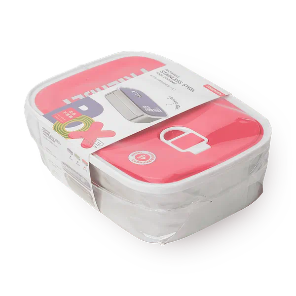 Контейнер пластиковый для еды Tedemei розовый