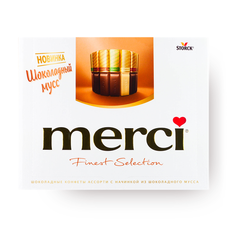 Конфеты шоколадные Шоколадный мусс Merci