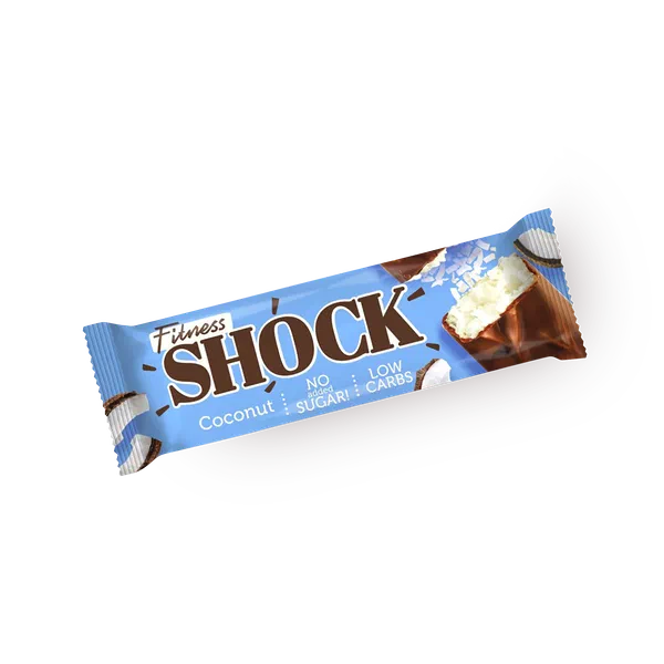Батончик низкоуглеводный FitnesShock кокос без сахара