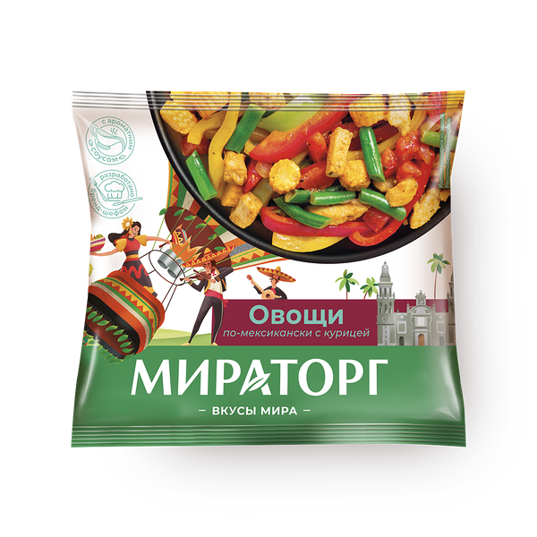 Овощи по-мексикански с курицей