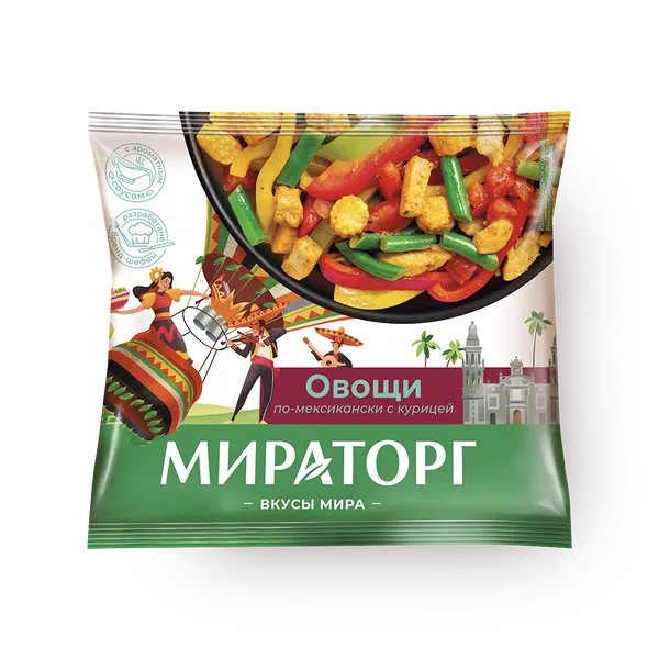 Овощи по-мексикански с курицей