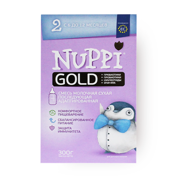 Смесь детская молочная Nuppi Gold 1 адаптированная с 6 до 12 мес