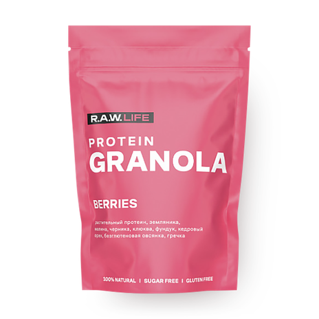 Гранола протеиновая RawLife ягоды