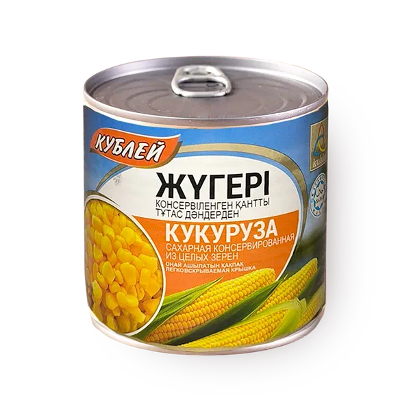 Кукуруза сахарная «Кублей» из целых зёрен
