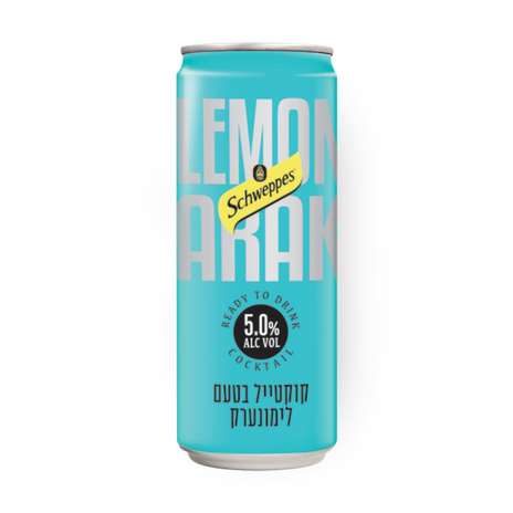Schweppes Lemon Arak Cocktail can