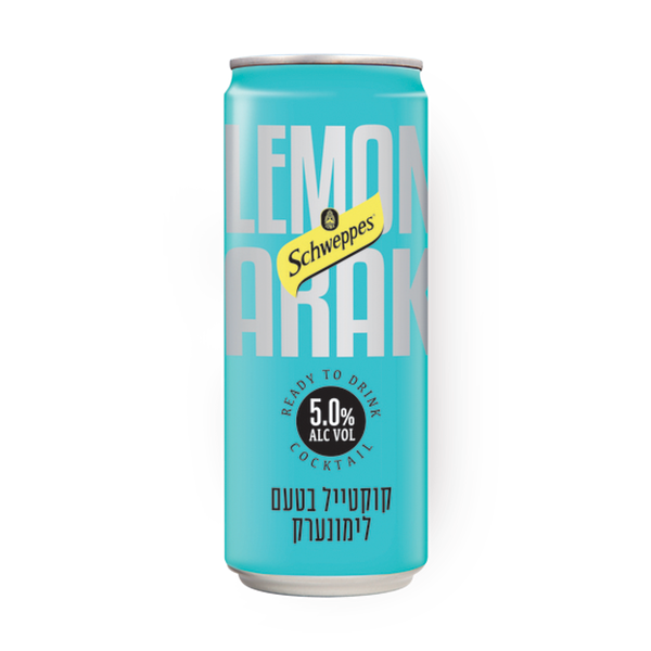 Schweppes Lemon Arak Cocktail can
