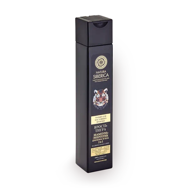 Шампунь-энергетик для волос и тела 2 в 1 Natura Siberica Men Ярость тигра