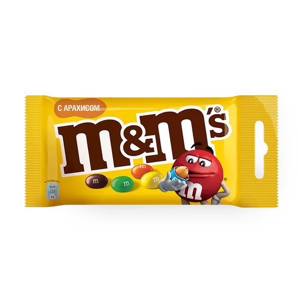 Шоколадное драже M&M's Арахис