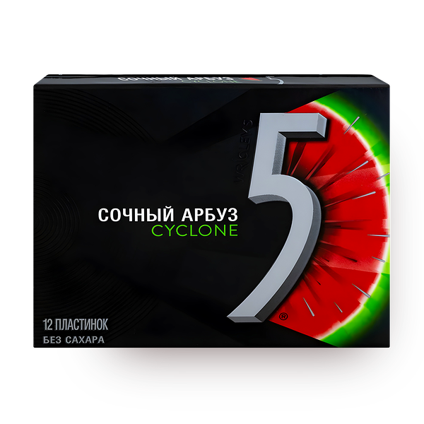 Жевательная резинка Five Cyclone сочный арбуз