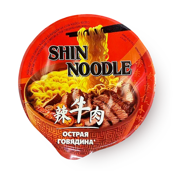 Лапша Shin Noodle со вкусом острой говядины