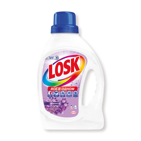 Гель для стирки Losk Всё в одном Сиреневый сад для цветного и белого