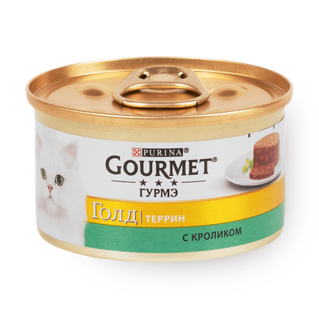 Влажный корм для кошек Gourmet Gold Террин с кроликом