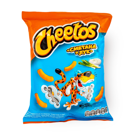 Снеки кукурузные Cheetos со вкусом сметаны и лука