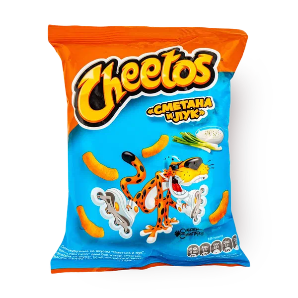 Снеки кукурузные Cheetos со вкусом сметаны и лука