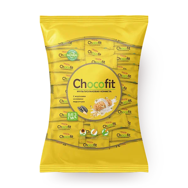 Конфеты мультизлаковые Chocofit с семечками