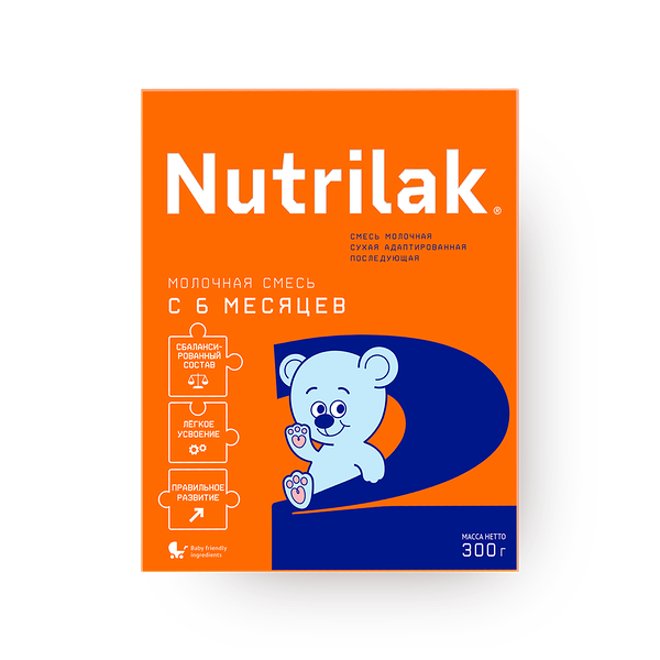 Смесь молочная сухая Nutrilak 2 адаптированная последующая