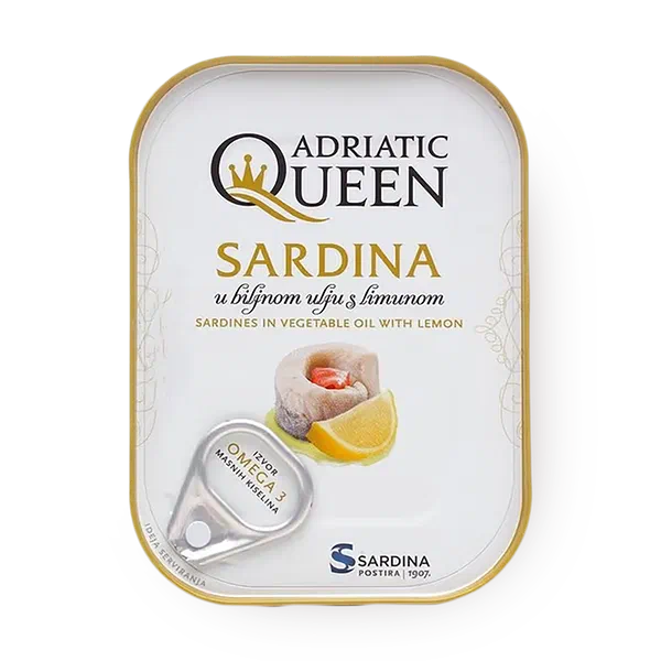 Сардины Adriatic Queen в масле с лимоном