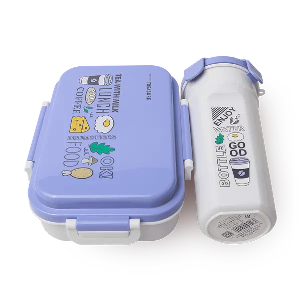 Ланч-бокс и термос XJRJ фиолетовый