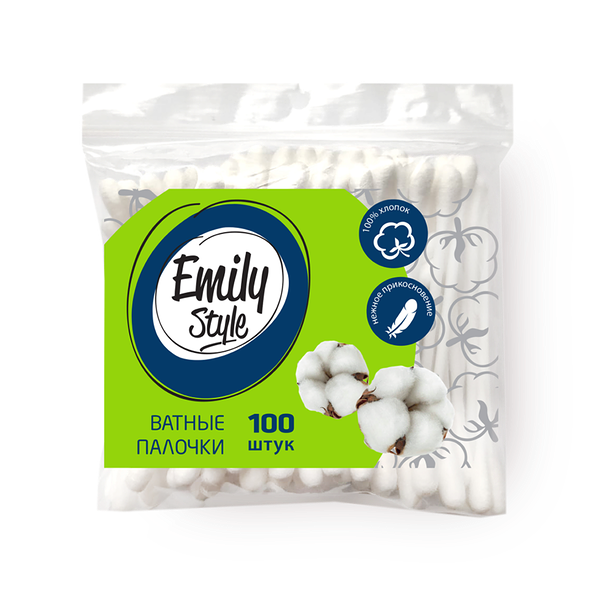Ватные палочки Emily Style 100 шт.
