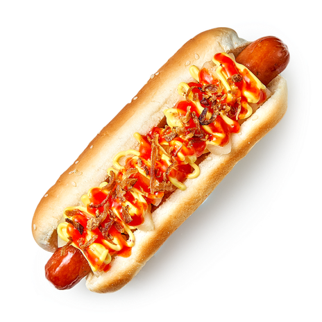Хот-дог датский острый с говяжьей колбаской