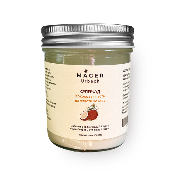 Крем-паста кокосовая Mager Урбеч без сахара